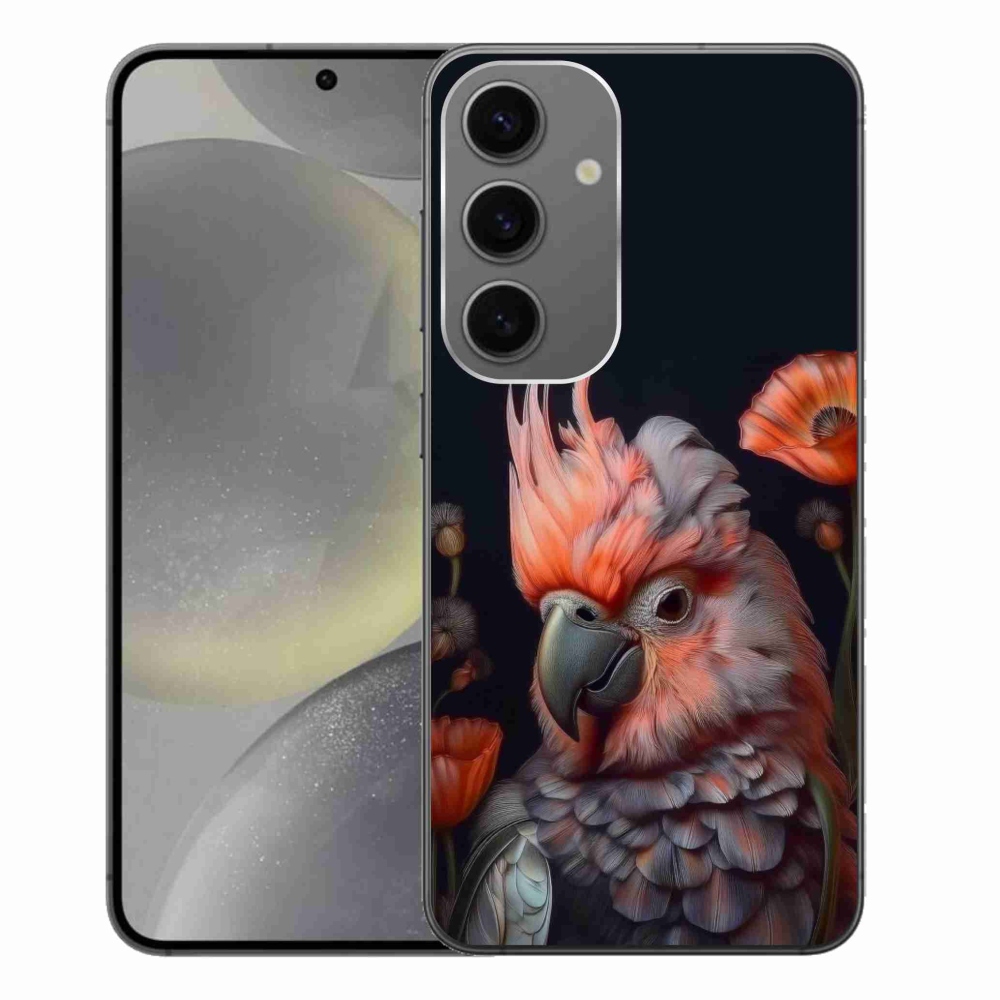 Gél borítás mmCase Samsung Galaxy S24+ készülékhez - papagáj kakadu színben
