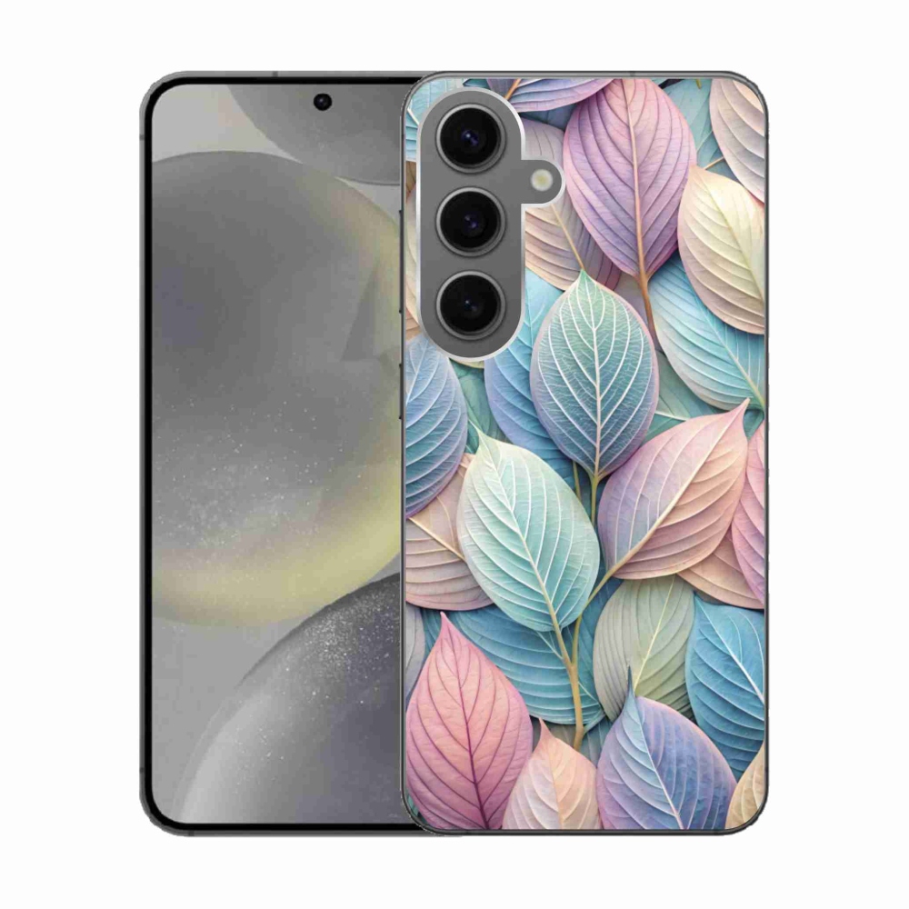 Zselés borító mmCase Samsung Galaxy S24 készülékhez - pasztell levelek