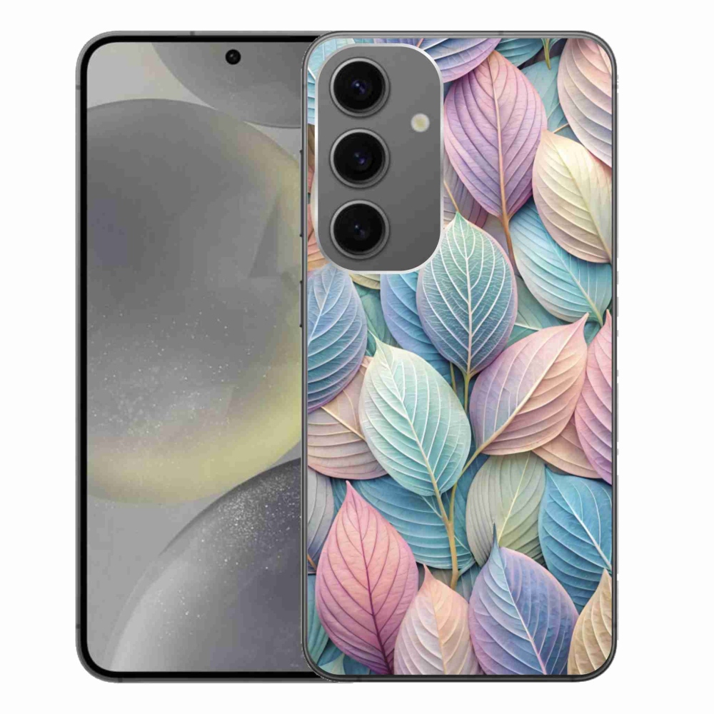 Zselés borítás mmCase Samsung Galaxy S24+ készülékhez - pasztell levelek