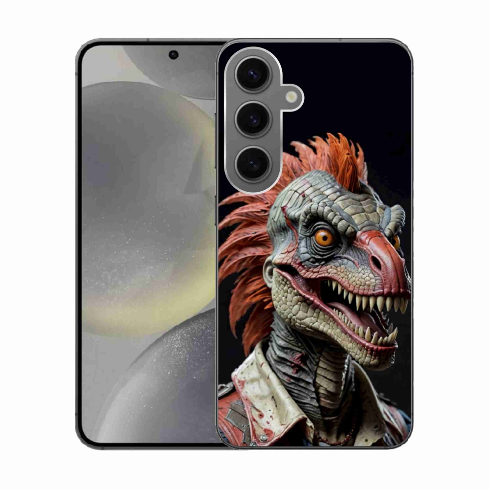 Gél borítás mmCase Samsung Galaxy S24 készülékhez - punk dinoszaurusz