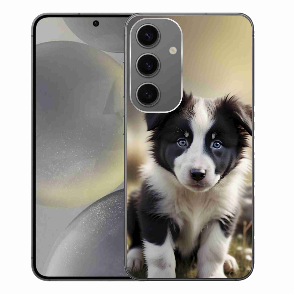 Gél borítás mmCase Samsung Galaxy S24+ készülékhez - aranyos border collie