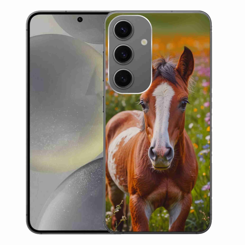 Gél borítás mmCase Samsung Galaxy S24+ készülékhez - aranyos csikó