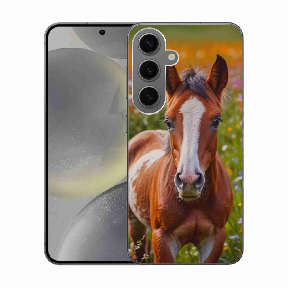 Gél borítás mmCase Samsung Galaxy S24 készülékhez - aranyos csikó
