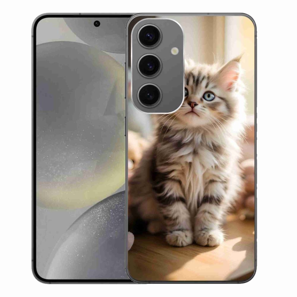 Gél borítás mmCase Samsung Galaxy S24+ készülékhez - aranyos cica 10