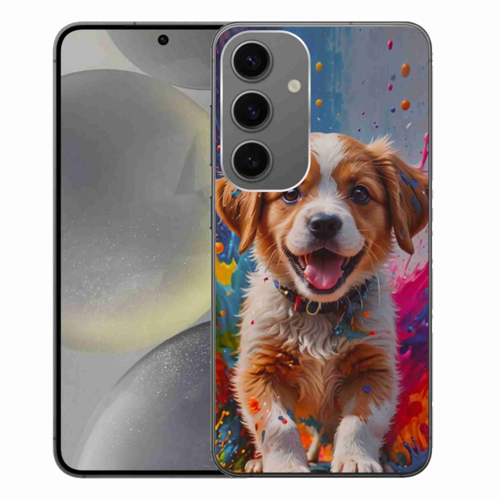 Gél borítás mmCase Samsung Galaxy S24+ készülékhez - aranyos kiskutya 3