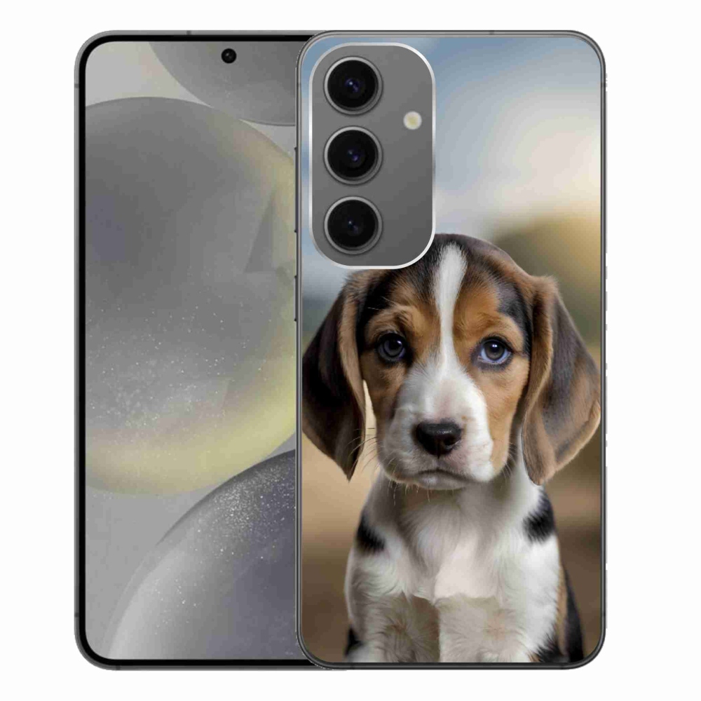 Gél borítás mmCase Samsung Galaxy S24+ készülékhez - aranyos beagle
