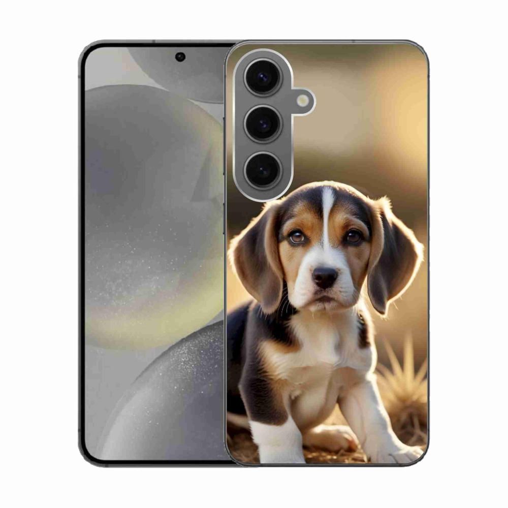 Gél borítás mmCase Samsung Galaxy S24 készülékhez - aranyos beagle