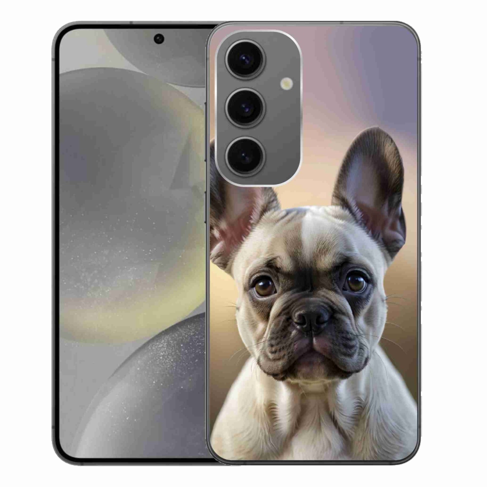 Gél borítás mmCase Samsung Galaxy S24+ készülékhez - aranyos francia bulldog