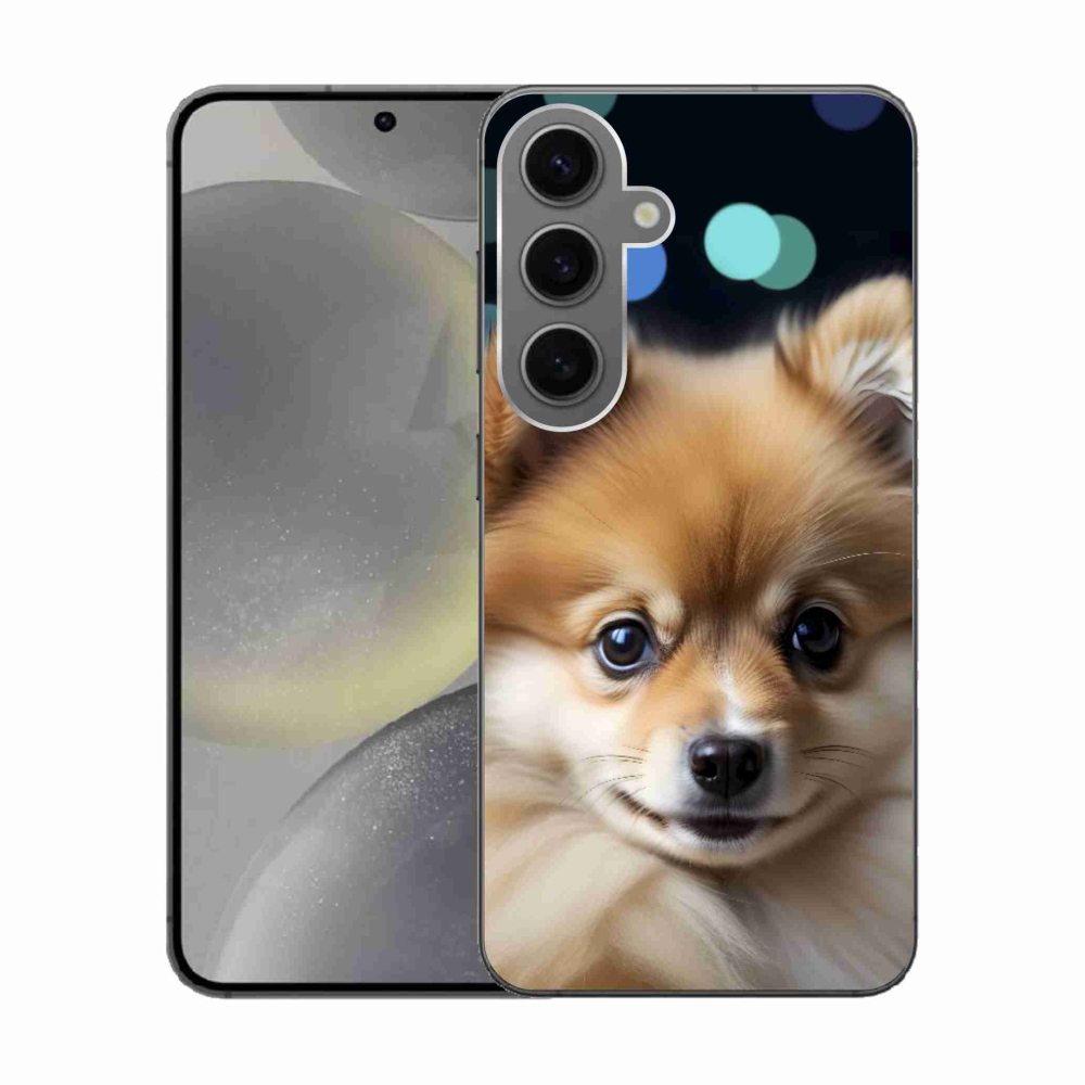 Gél borítás mmCase Samsung Galaxy S24 készülékhez - aranyos pomerániai kutya