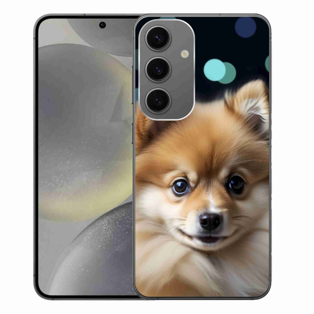 Gél borítás mmCase Samsung Galaxy S24+ készülékhez - aranyos pomerániai kutya