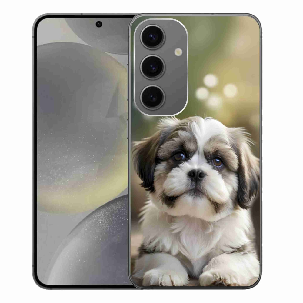 Gél borítás mmCase Samsung Galaxy S24+ készülékhez - aranyos shih-tzu