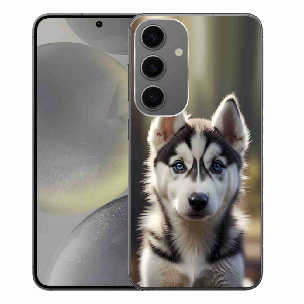 Gél borítás mmCase Samsung Galaxy S24+ készülékhez - aranyos szibériai husky