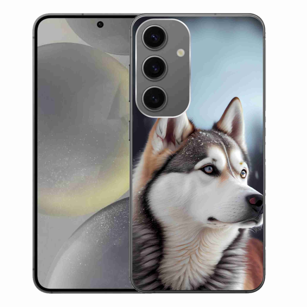 Gél borítás mmCase Samsung Galaxy S24+ készülékhez - Szibériai husky
