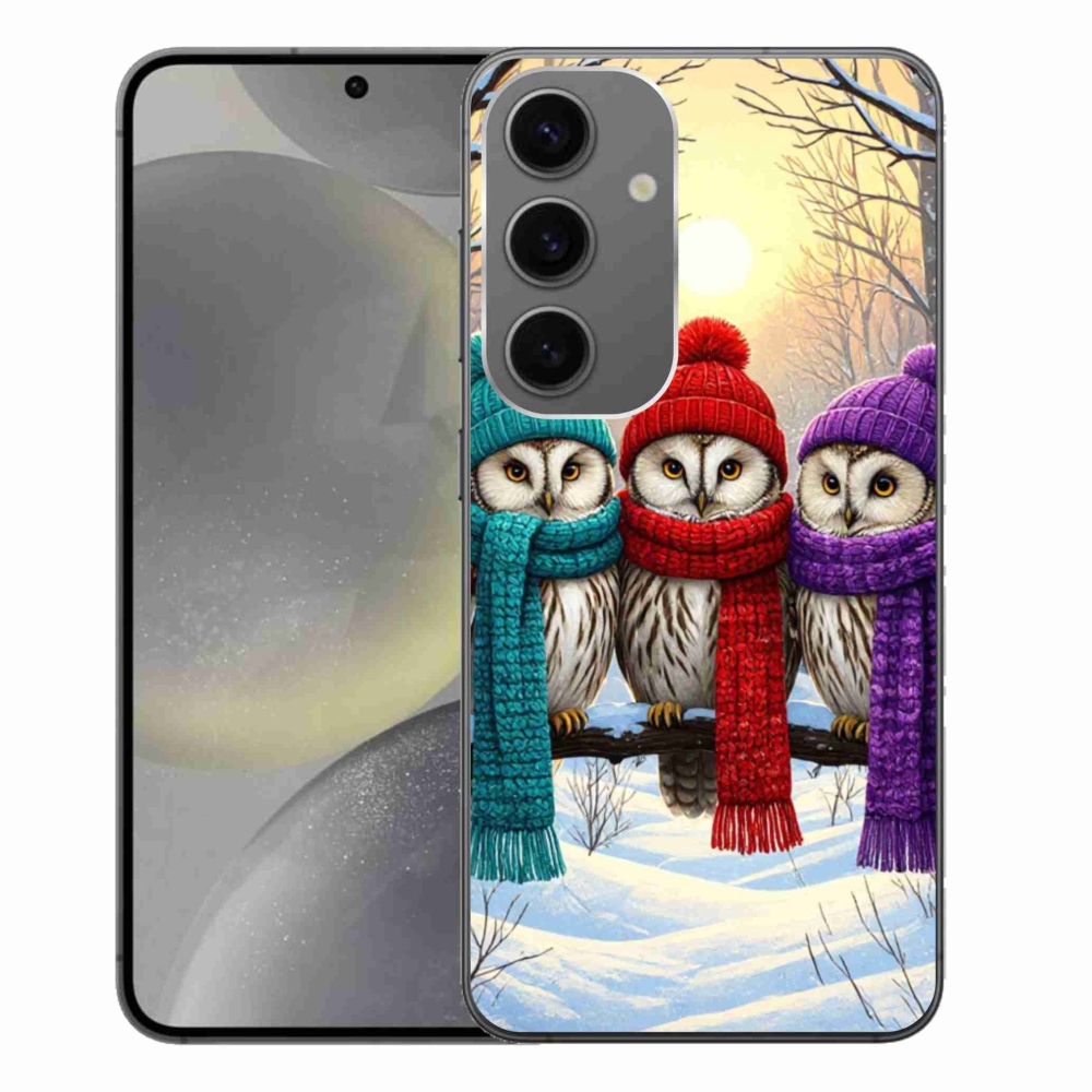 Gél borítás mmCase Samsung Galaxy S24+ készülékhez - bagoly barátok