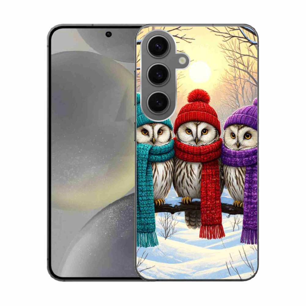 Gél borítás mmCase Samsung Galaxy S24 készülékhez - bagoly barátok