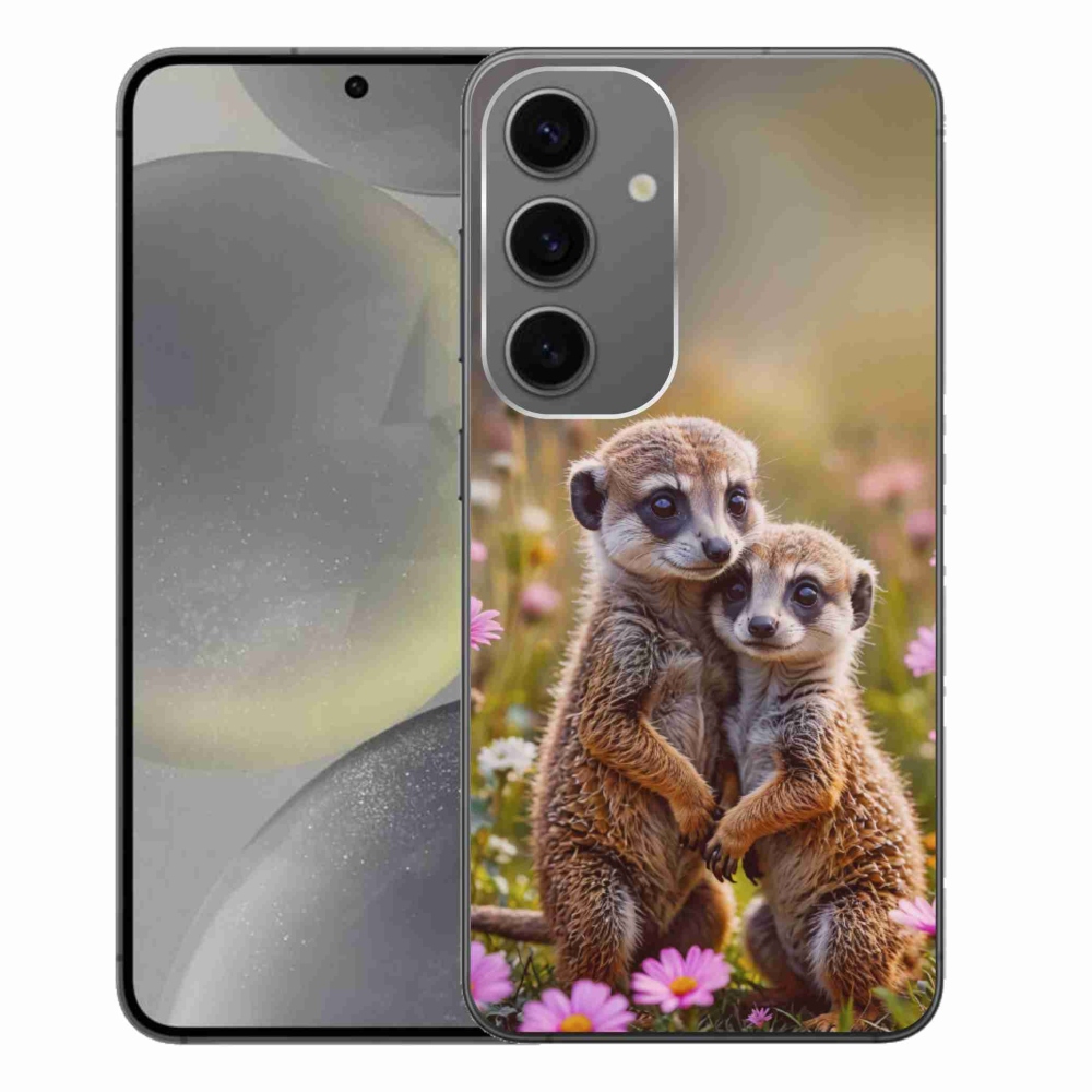 Gél védőburkolat mmCase Samsung Galaxy S24+ - szurikátás duóhoz