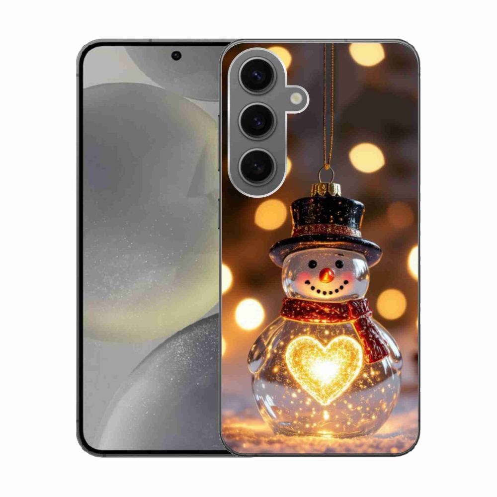 Gél borítás mmCase Samsung Galaxy S24 készülékhez - Karácsonyi hóember