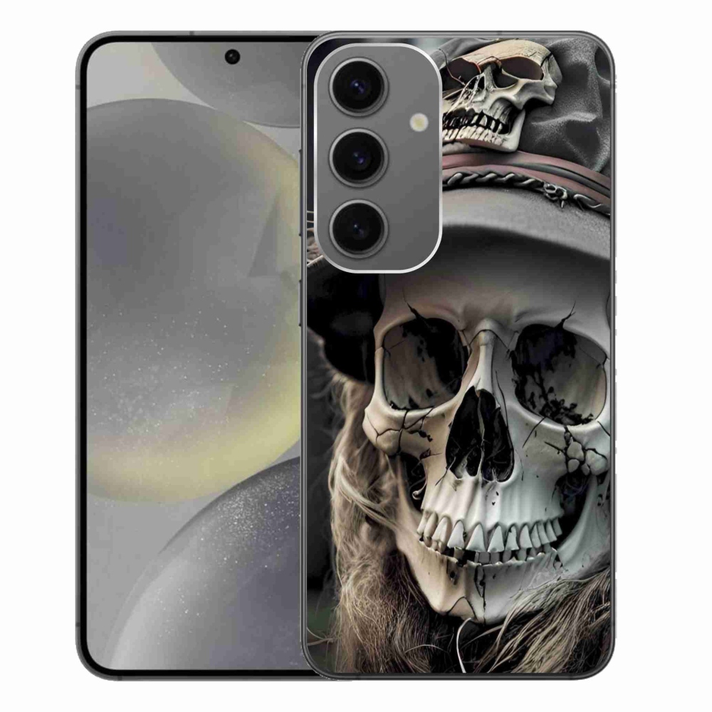 Zselés borítás mmCase Samsung Galaxy S24+ készülékhez - sötét koponya