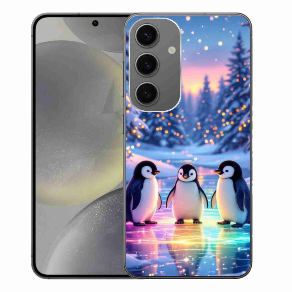 Gél védőhuzat mmCase Samsung Galaxy S24+ - pingvinekhez