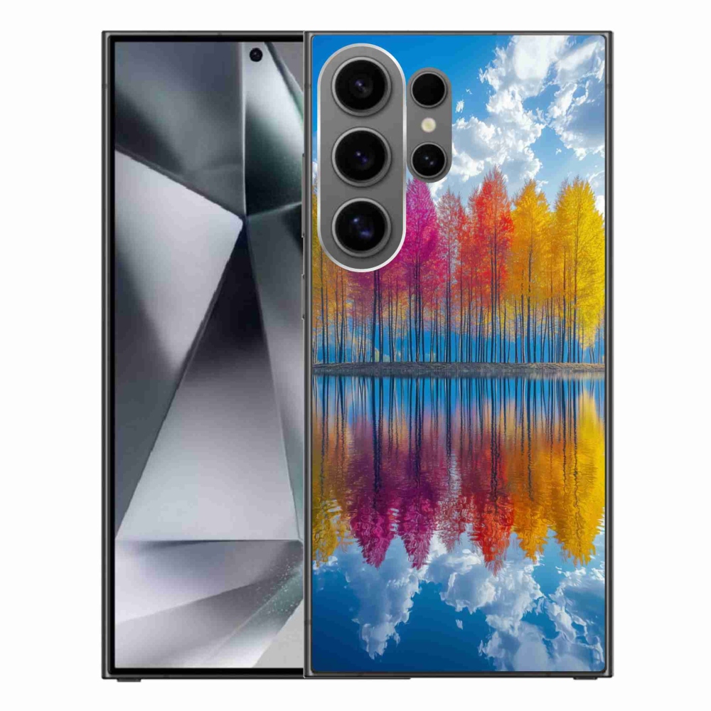 Gél borítás mmCase Samsung Galaxy S24 Ultra - színes fákhoz