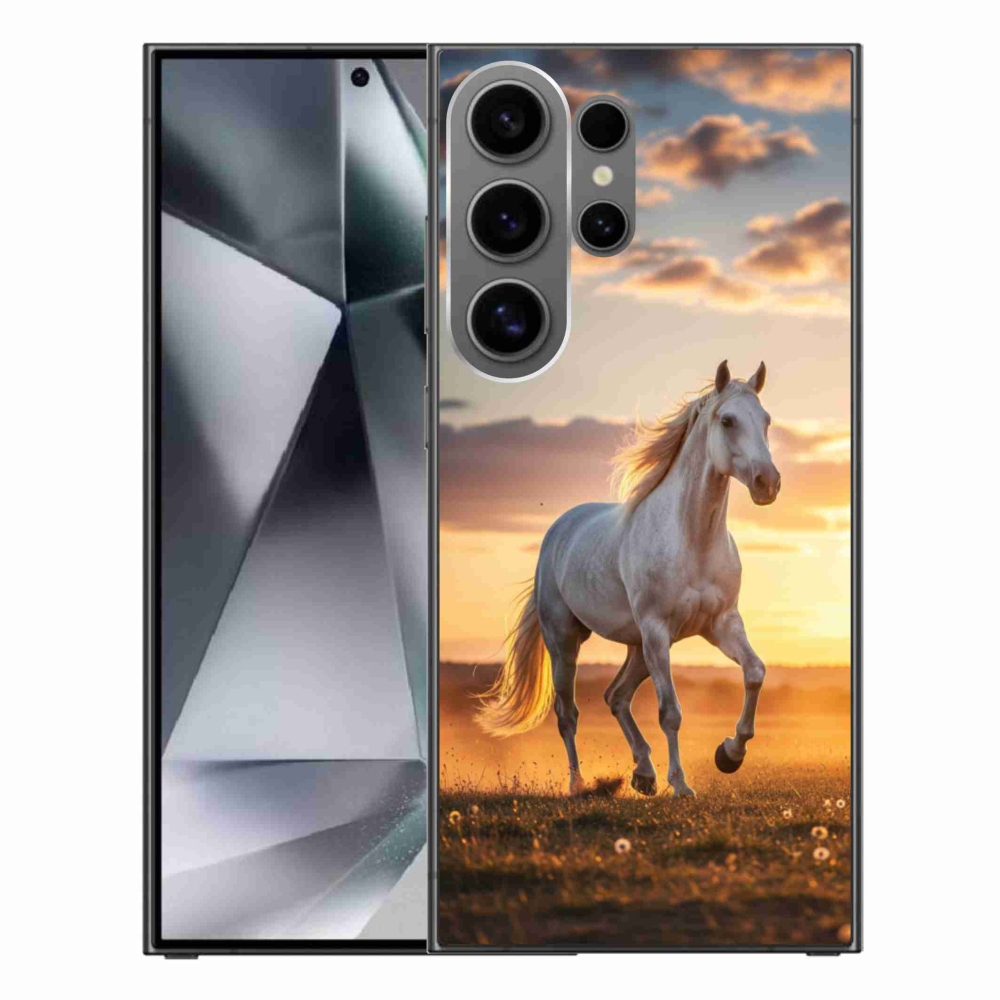 Gél borítás mmCase Samsung Galaxy S24 Ultra - futó fehér ló 2