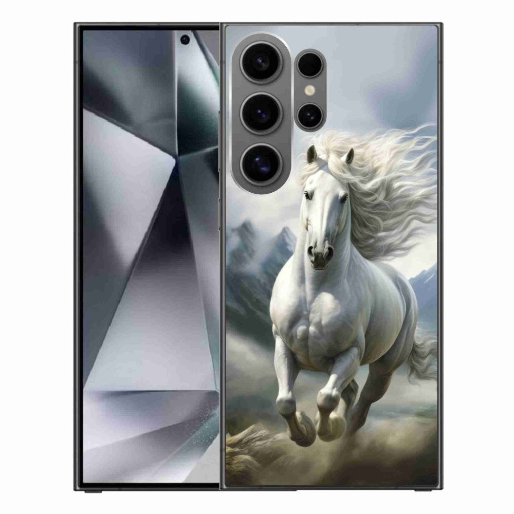 Gél borító mmCase Samsung Galaxy S24 Ultra - futó fehér ló 3