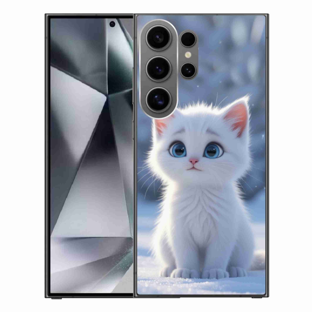 Gél védőhuzat mmCase Samsung Galaxy S24 Ultra - fehér cica 3