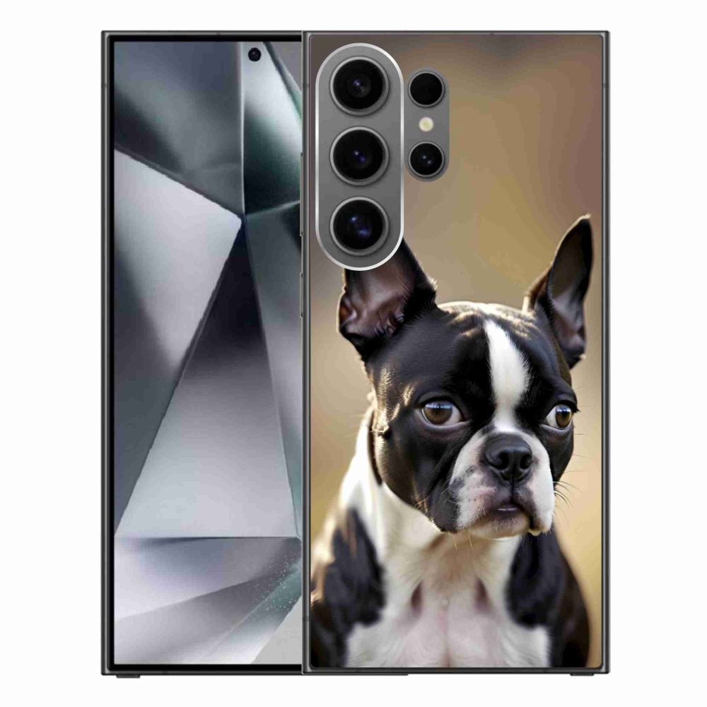 Gél borítás mmCase Samsung Galaxy S24 Ultra készülékhez - Boston Terrier