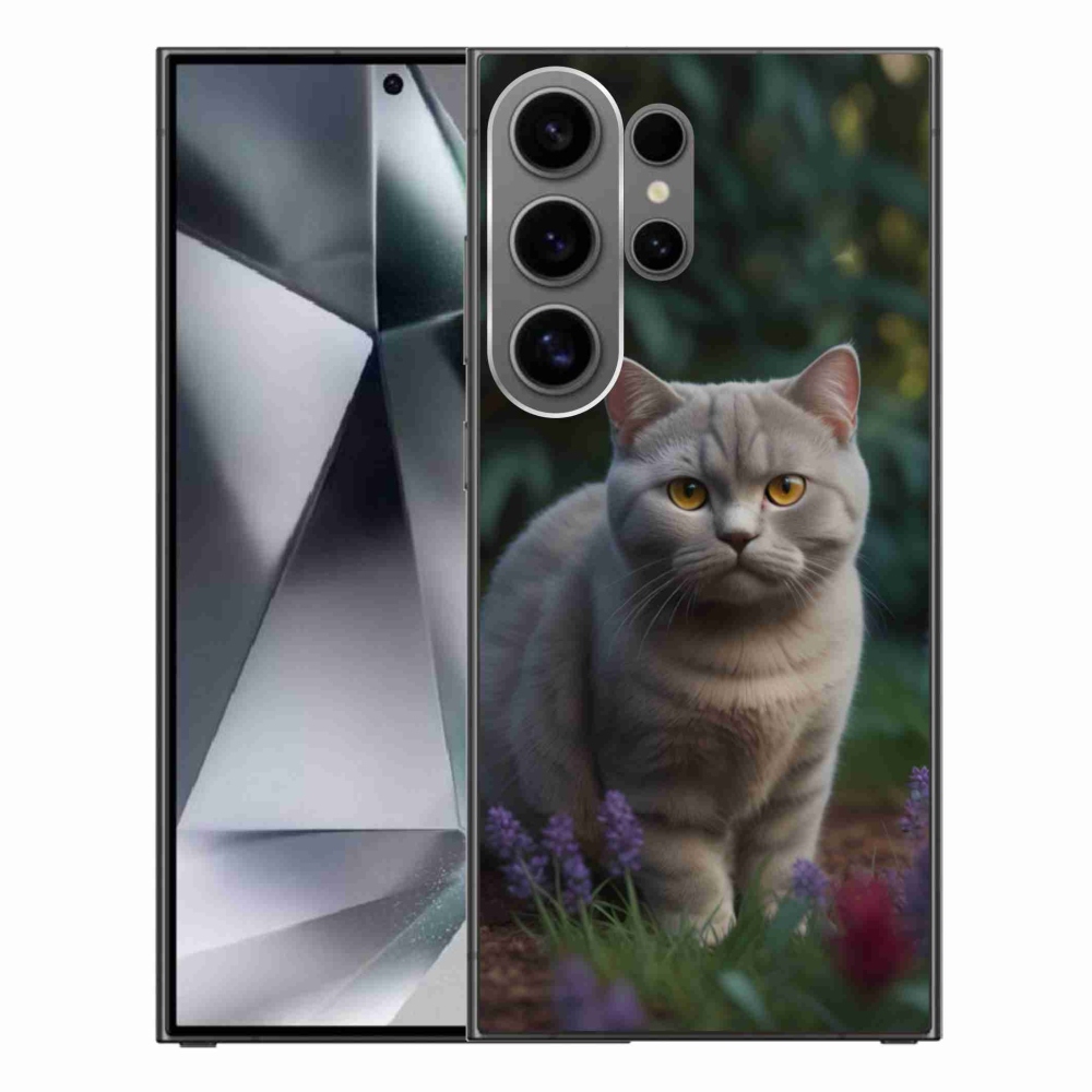 Zselés borítás mmCase Samsung Galaxy S24 Ultra készülékhez - brit macska