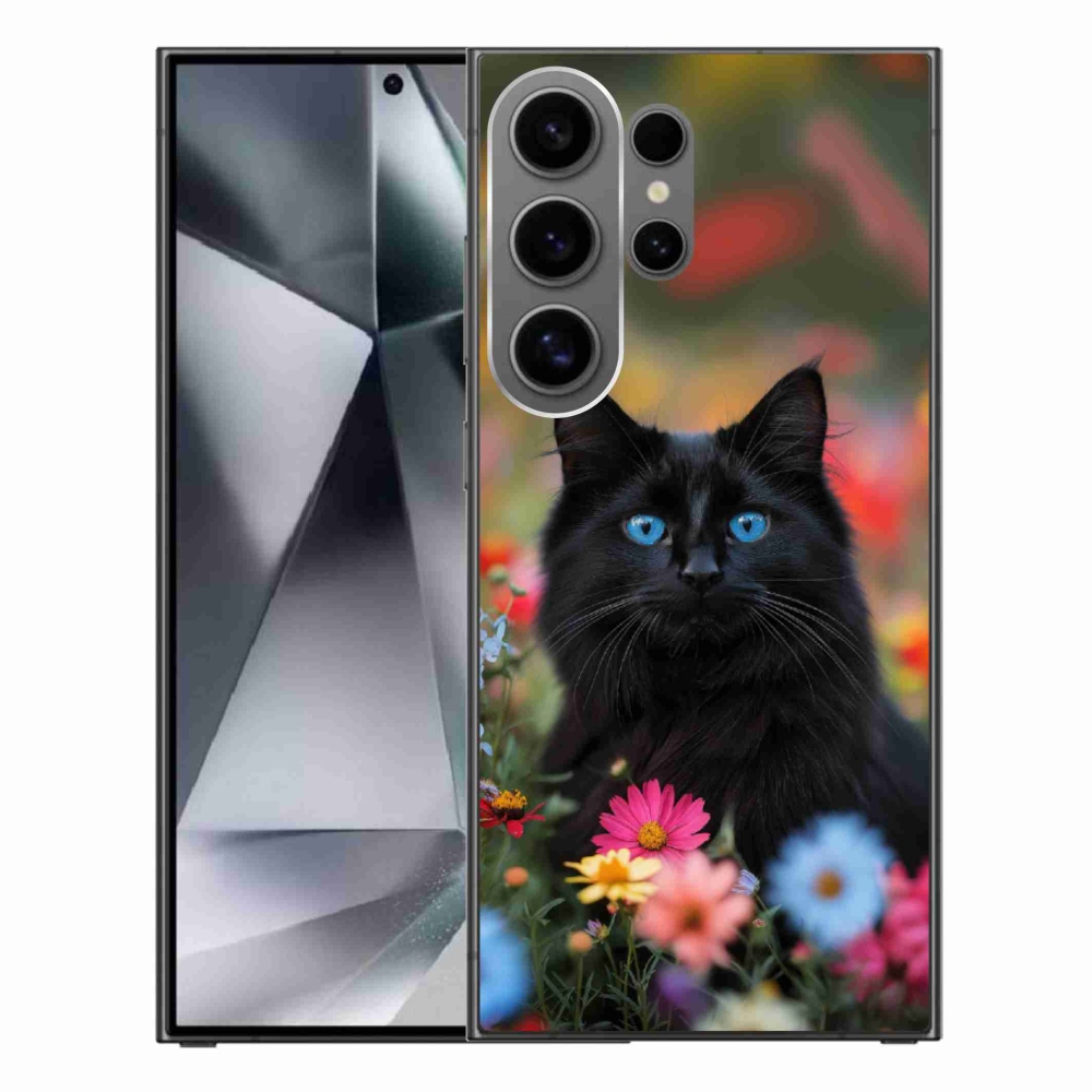 Gél védőhuzat mmCase Samsung Galaxy S24 Ultra - fekete cica 4