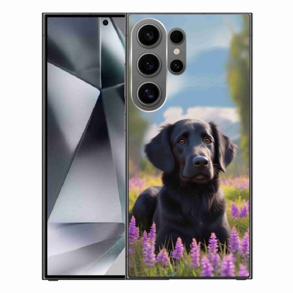 Zselés borítás mmCase Samsung Galaxy S24 Ultra készülékhez - elegáns fekete retriever