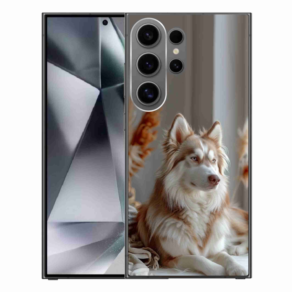 Zselés borítás mmCase Samsung Galaxy S24 Ultra - csendes szibériai husky