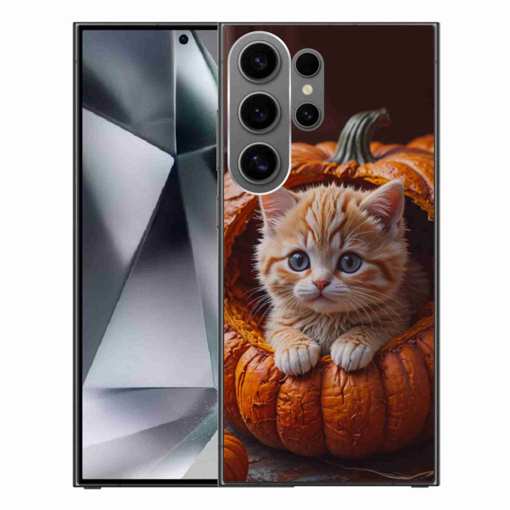 Gél borító mmCase Samsung Galaxy S24 Ultra - cica és tök 2