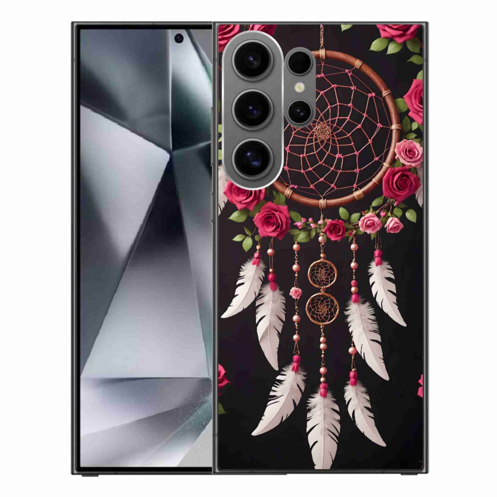 Gél borítás mmCase Samsung Galaxy S24 Ultra készülékhez - álomfogó rózsákkal