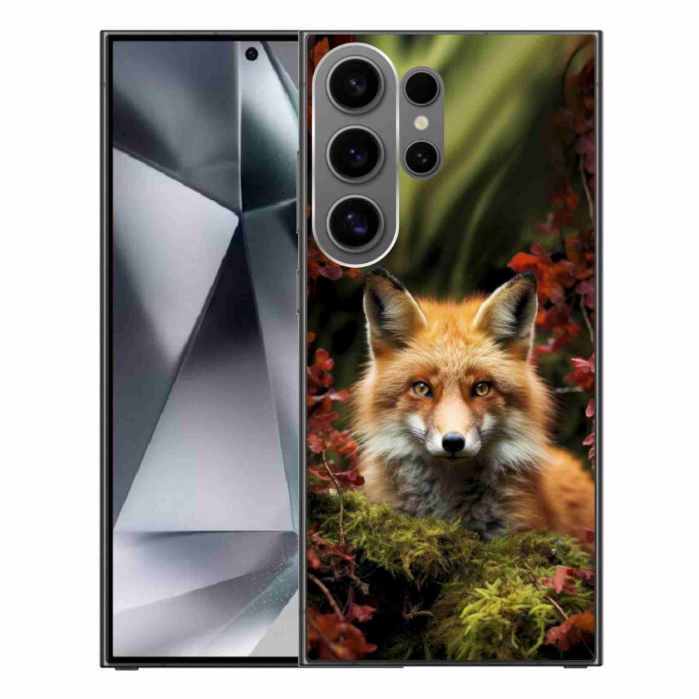 Zselés borítás mmCase Samsung Galaxy S24 Ultra készülékhez - róka az erdőben