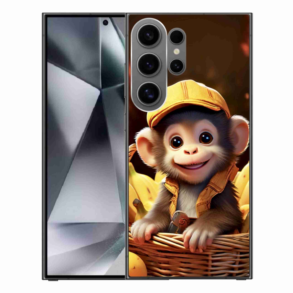 Zselés borítás mmCase Samsung Galaxy S24 Ultra - majom a kosárban