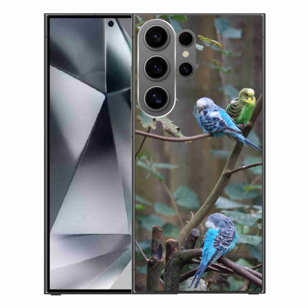 Zselés borító mmCase Samsung Galaxy S24 Ultra készülékhez - papagájok az ágon