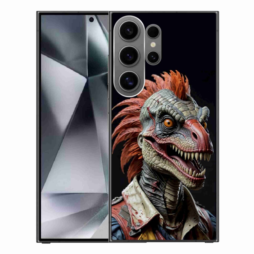 Zselés borítás mmCase Samsung Galaxy S24 Ultra készülékhez - punk dinoszaurusz