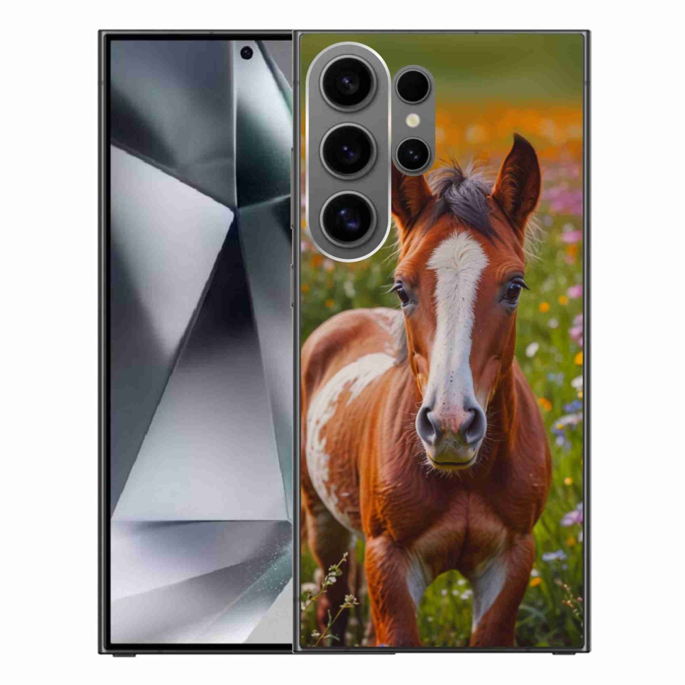Gél borítás mmCase Samsung Galaxy S24 Ultra készülékhez - aranyos csikó