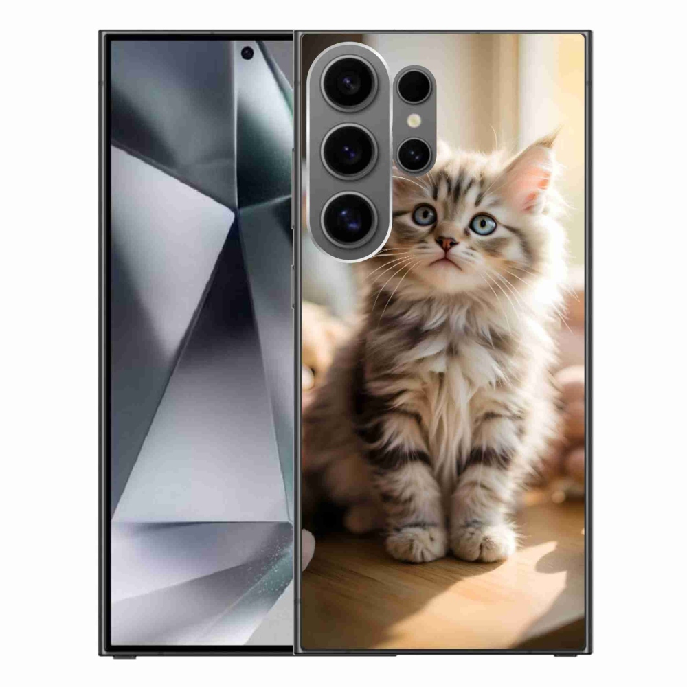 Gél borító mmCase Samsung Galaxy S24 Ultra készülékhez - aranyos cica 10