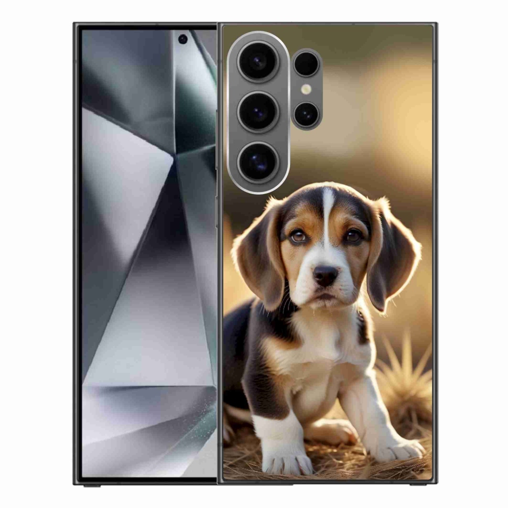 Gél borítás mmCase Samsung Galaxy S24 Ultra készülékhez - aranyos beagle