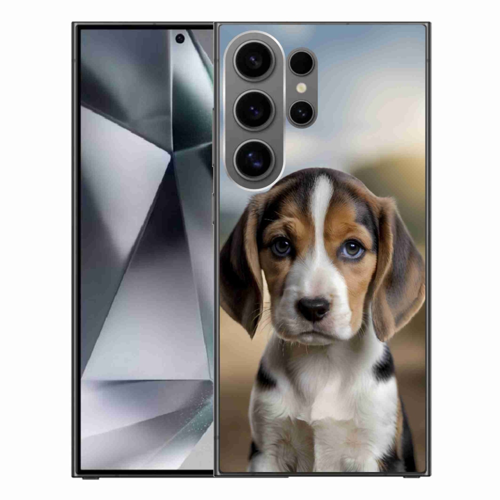Gél borítás mmCase Samsung Galaxy S24 Ultra készülékhez - aranyos beagle