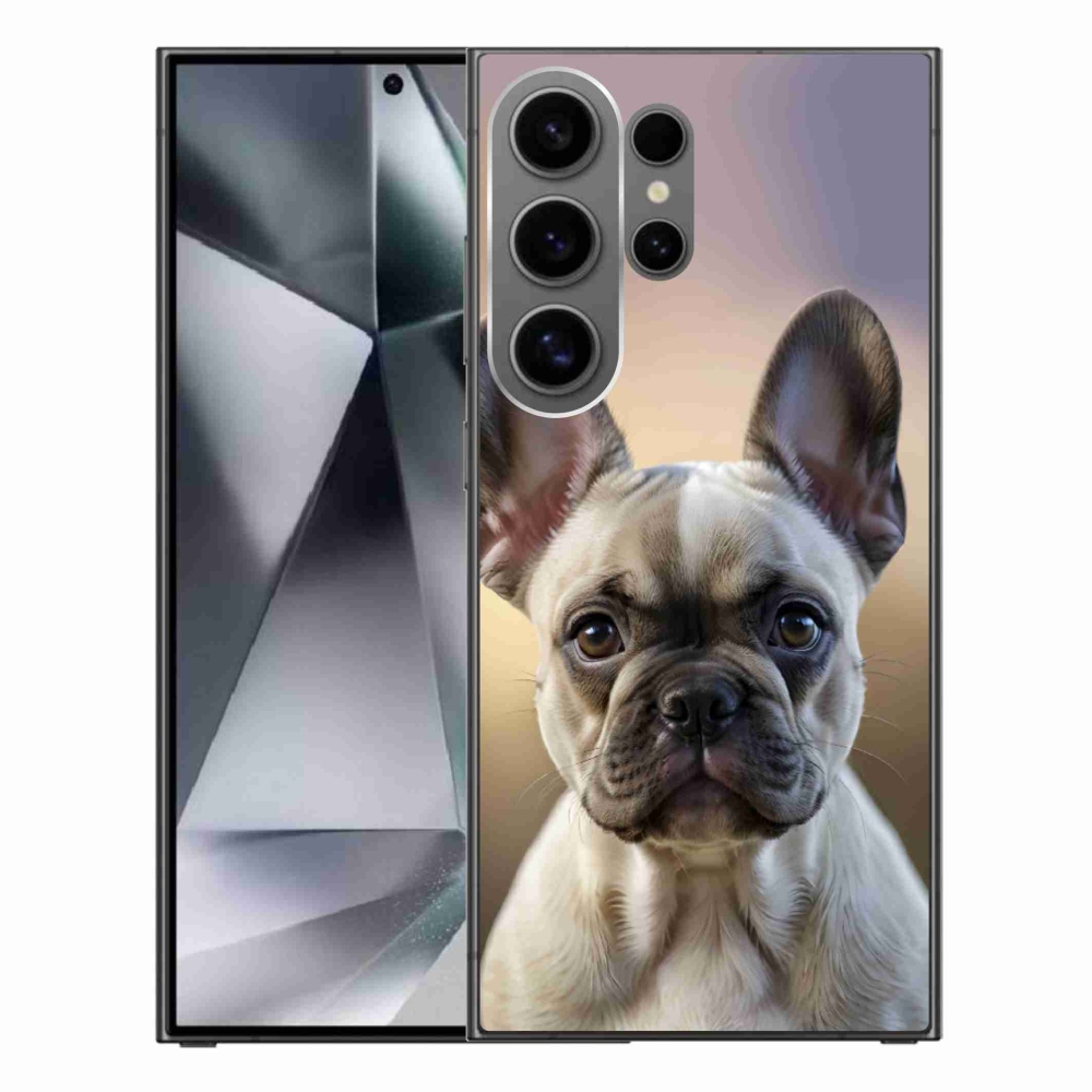 Gél borítás mmCase Samsung Galaxy S24 Ultra készülékhez - aranyos francia bulldog