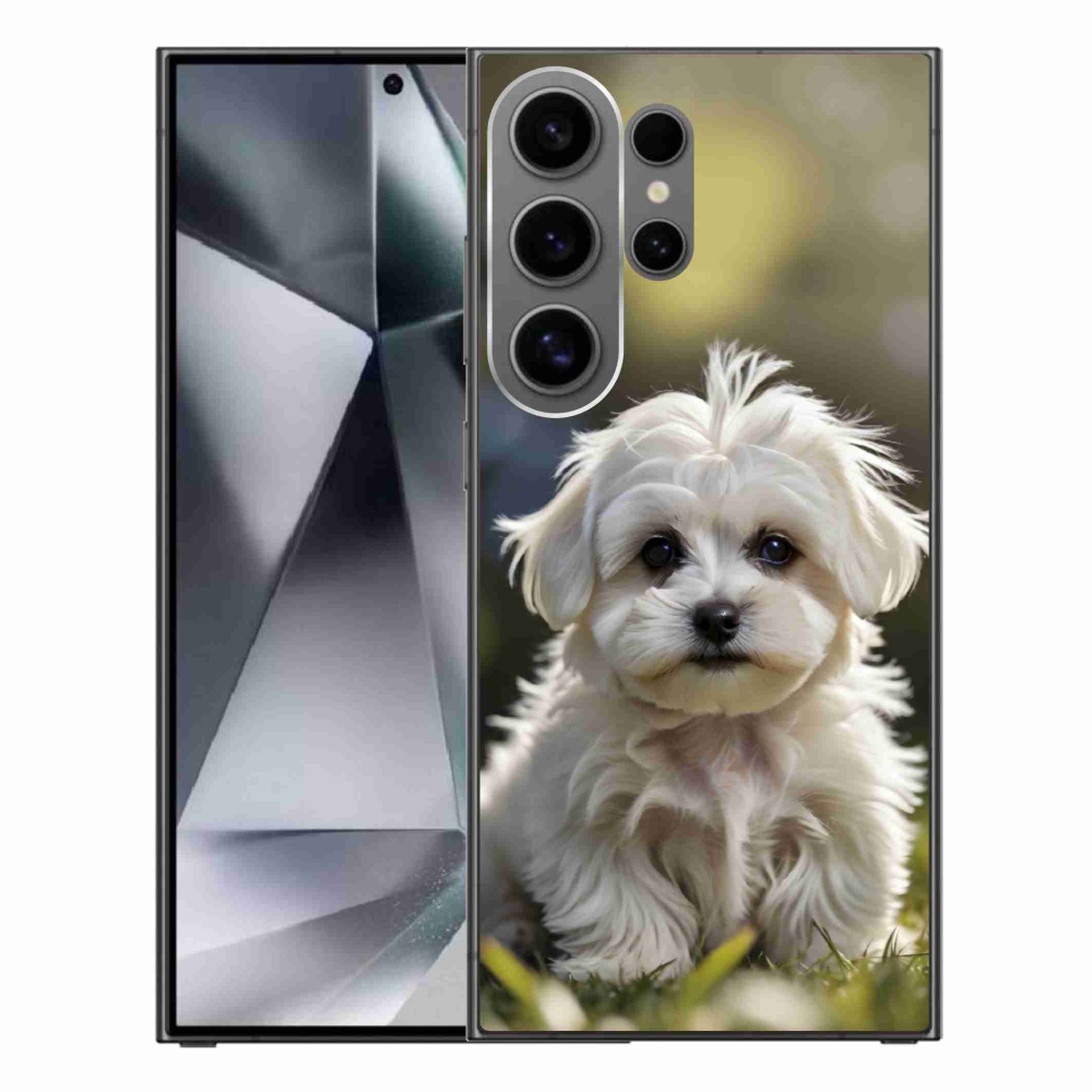 Gél borítás mmCase Samsung Galaxy S24 Ultra készülékhez - aranyos máltai kutya