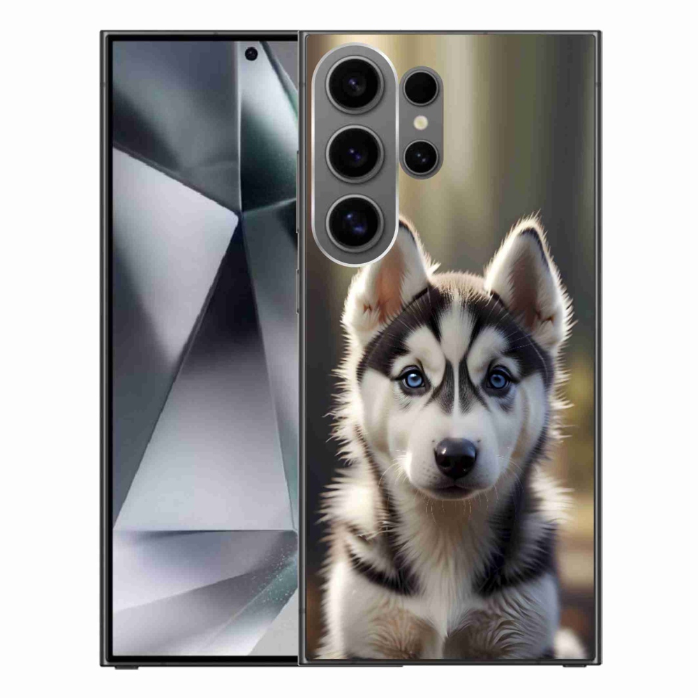 Gél borítás mmCase Samsung Galaxy S24 Ultra készülékhez - aranyos szibériai husky