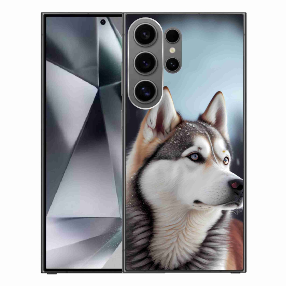 Gél borítás mmCase Samsung Galaxy S24 Ultra készülékhez - Szibériai husky