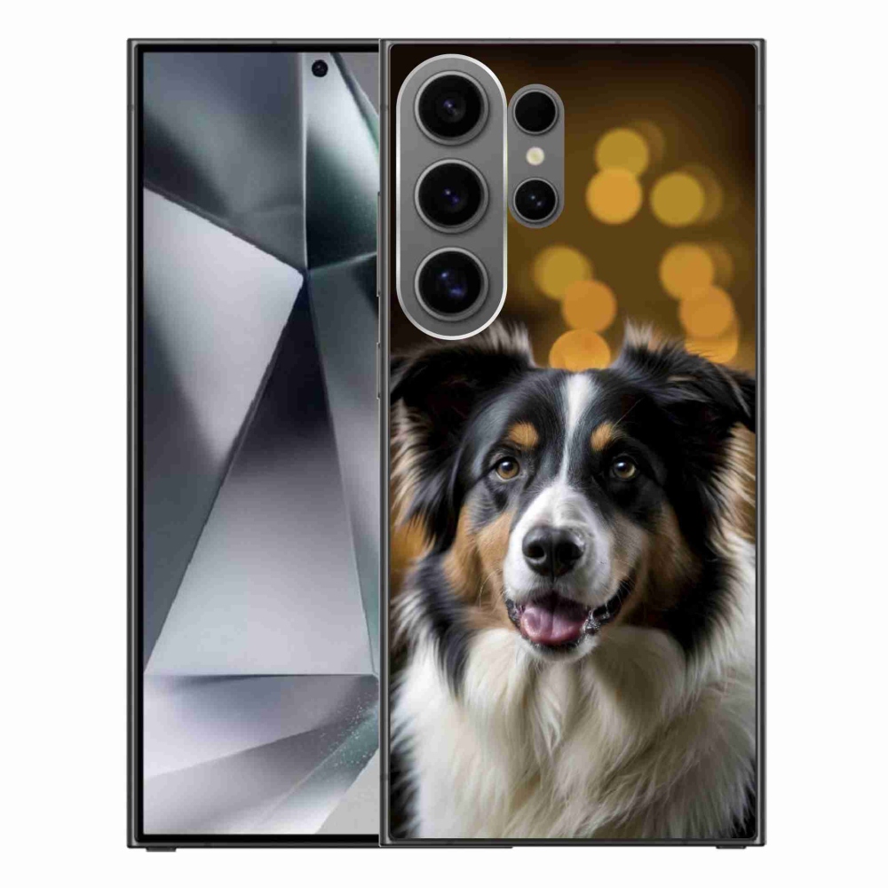 Gél borítás mmCase Samsung Galaxy S24 Ultra készülékhez - mosolygós ausztrál juhászkutya