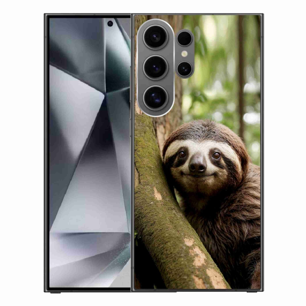 Gél borítás mmCase Samsung Galaxy S24 Ultra készülékhez - mosolygó lajhár