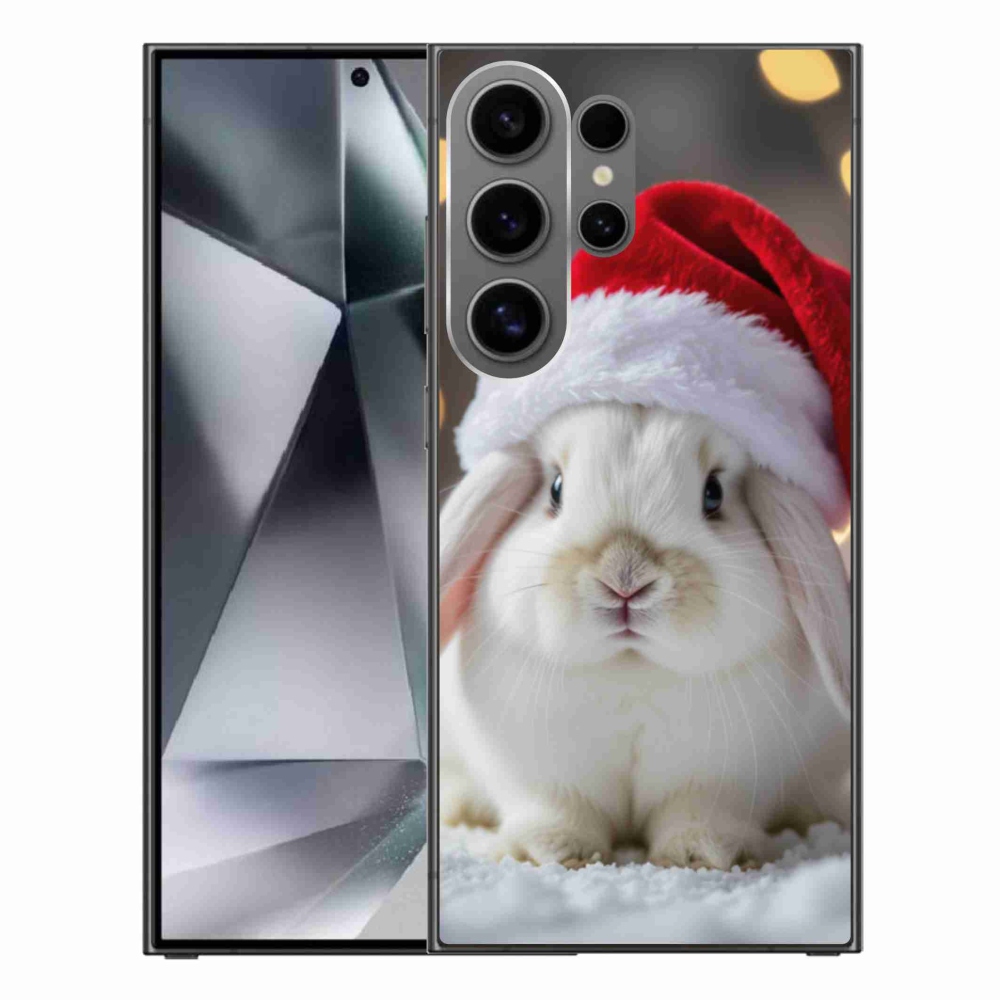 Gél borítás mmCase Samsung Galaxy S24 Ultra készülékhez - karácsonyi nyuszi