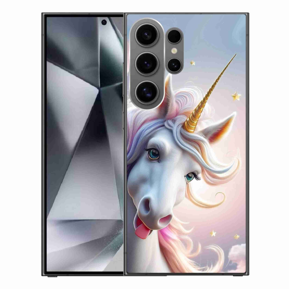 Gél védőhuzat mmCase Samsung Galaxy S24 Ultra - vidám egyszarvúhoz